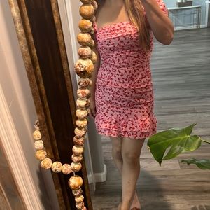 Pink butterfly dress